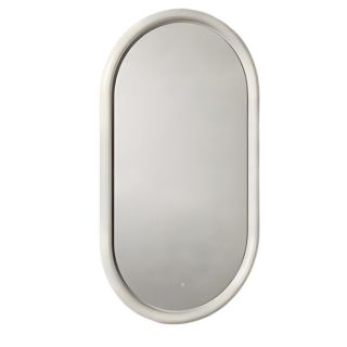 Зеркало Artceram Milano ACS019 05 00 рама керамическая с подсветкой белое